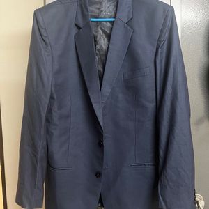 Navy Blue Blazer With Black Pant