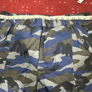 L Brenn Waterproof Blue Camo Print Ski Pants