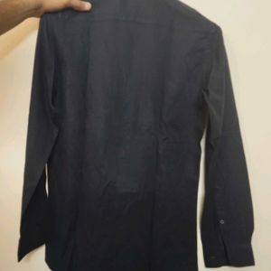 solid black party shirt