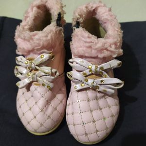 Pink Colour Baby Shoes