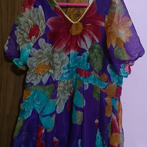 Purple Anarkali