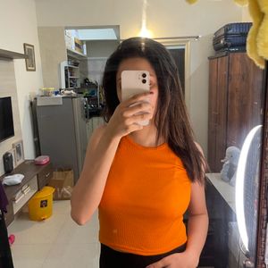 Orange Crop Top