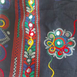 Black Lehanga And Work Dupatta