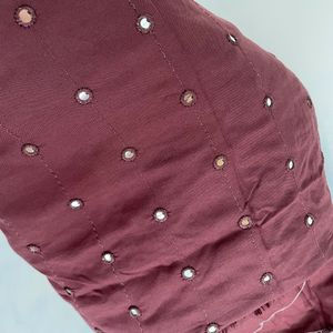 @150 Rs Brown Unstiched Shirt Fabric