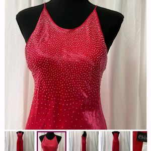 Rhinestone Dress Gown Urbanic