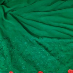 Green Saree For Mehendi Occasion