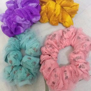 Net XXL Scrunchies For Women/Girls