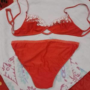 Red Colour  Panty Set