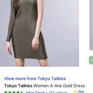 ❗PRICE DROP * Tokyo Talkies Gold Partywear