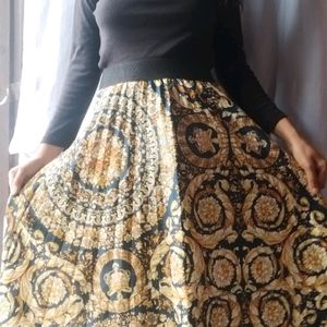 Knees Length Flared Skirt