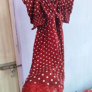 Women Red Frock