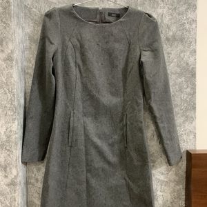 Grey Formal Full Sleeve Dress (xs)