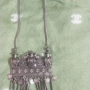 Oxidised Long Necklace