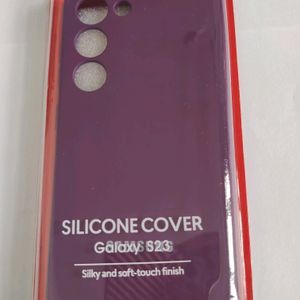 Samsung Galaxy S23 Silicone Case Back Cover Purple