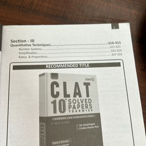 Clat Exam Book