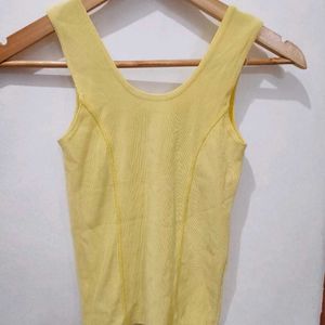 Cream and Yellow Tank Top