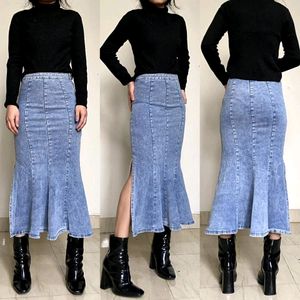 Mermaid Denim Skirt