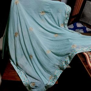 Sky Blue Kurta Pant & Dupatta