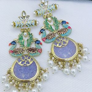 Beautiful Premium Quality Meenakari Work Duck 🦆 Earrings