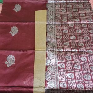 New Beautiful Maroon Colour Saree