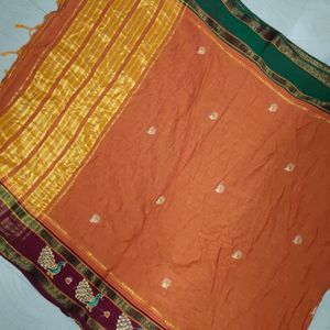 Cotton Pattu Saree With Blouse