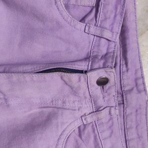 Lavendar Wide Leg Jeans