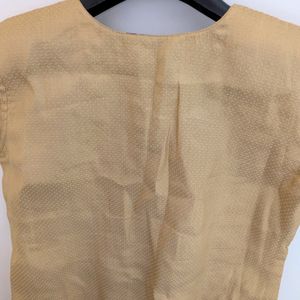 Women Gold Embellished Top