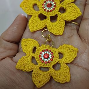 Crochet Hand Made Earrings