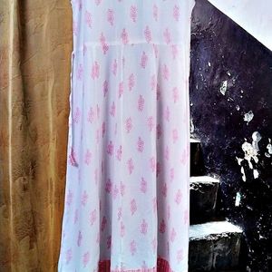 Girls Daily Wear Cotton Riyon Dress