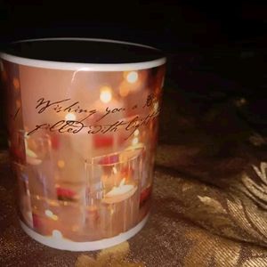 Candle Design Beautiful Mug With Keychain