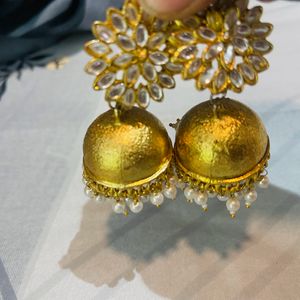 Set Of Gold Plated Earrings (3 Pairs)