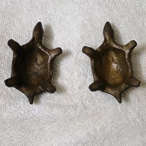 Lucky Tortoise Pair Brass metal