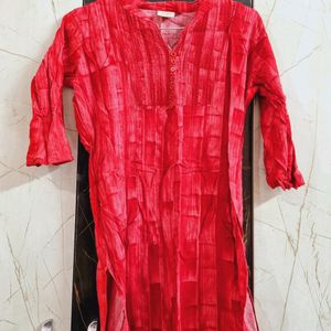 Red Kurta For Women