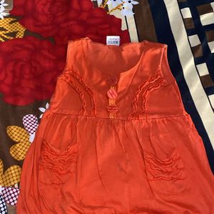 baby girl top red colour good condition