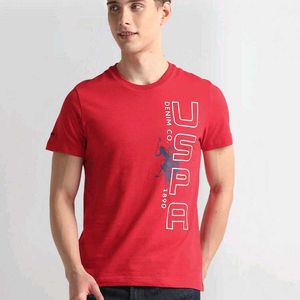 U.S. POLO ASSN. Crew Neck Brand Print T-Shirt.