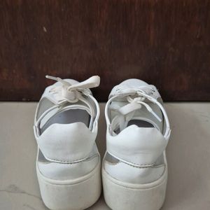 White Transparent Shoes