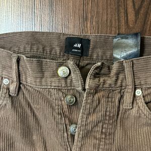 h&m Loose Fit Curduroy Pants