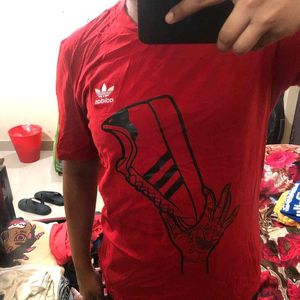 Adidas Red Tshirt