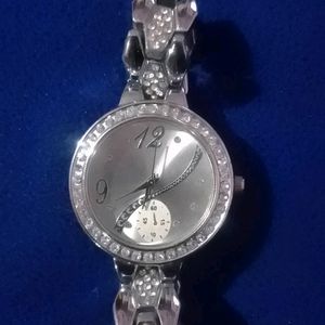 Silver  Ladies Watch Totally New And Working