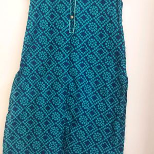 Blue Color Kurti For Office/daily Wear Size Medium