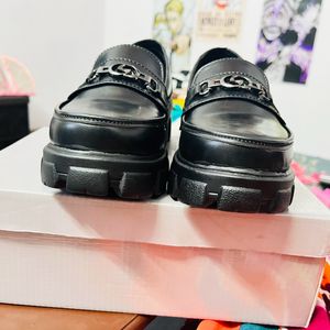 Korean Chunky Black Shoes