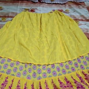 Colorful Flared Skirt