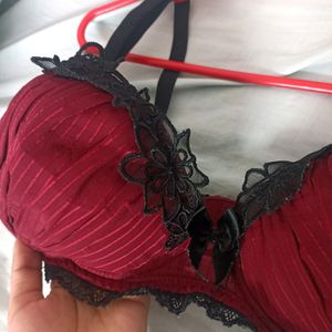 Pretty Coquette Bra Maroon