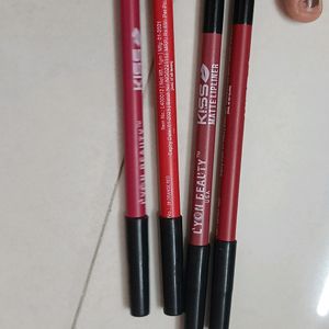 Pack Of 4 Kiss Beauty Lip Liners.