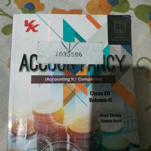 Class 12 Accountancy Books