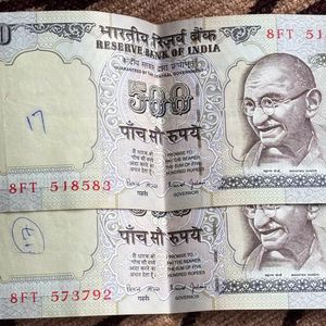 500 Rupees Notes @ ₹5oo