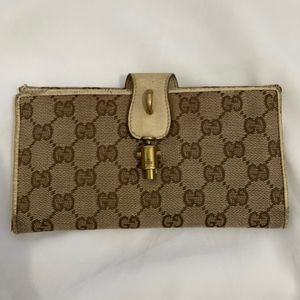 Gucci GG Vintage Coded Bulet LeatherBifold Wallet