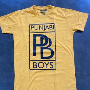 T Shirt With Label Of Punjabi Boys