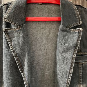 Denim Jacket Blazer Style In Excellent Condition