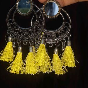 Oxidised🌙Chand Baliyaa Earrings